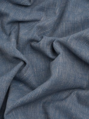 Linen Look Recycled Polyester and Cotton Woven – Denim – British Imported Linen Look Recycled Polyester and Cotton Woven – Denim – British Imported