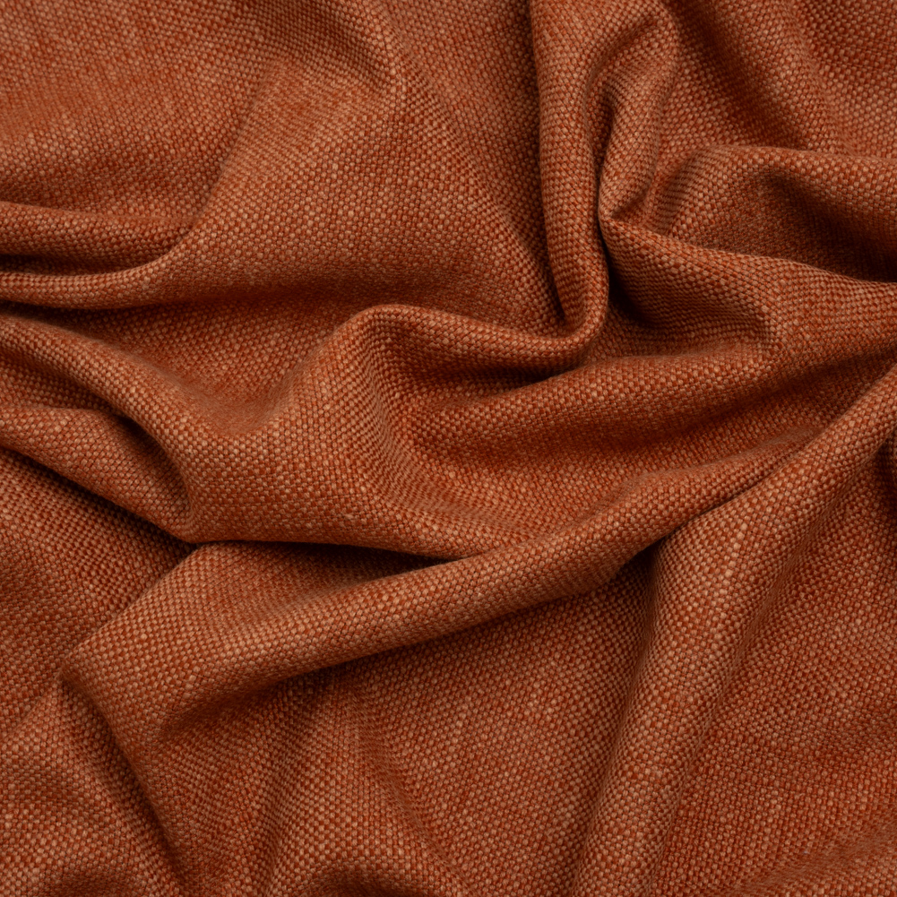 Linen Look Recycled Polyester and Cotton Woven – Ginger – British Imported Linen Look Recycled Polyester and Cotton Woven – Ginger – British Imported