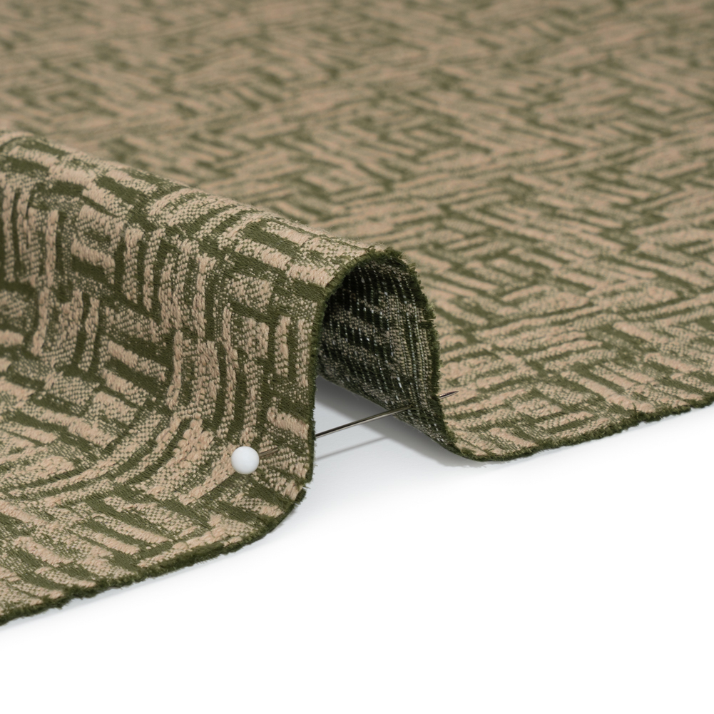 Recycled Polyester and Cotton Drapery Jacquard – Ivy Little Lines – British Imported Recycled Polyester and Cotton Drapery Jacquard – Ivy Little Lines – British Imported