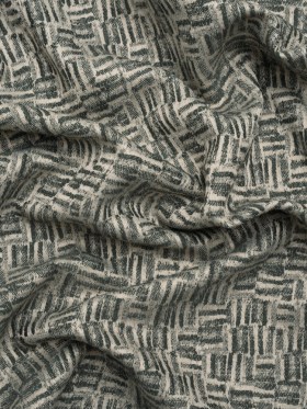 Recycled Polyester and Cotton Drapery Jacquard – Marine Little Lines – British Imported Recycled Polyester and Cotton Drapery Jacquard – Marine Little Lines – British Imported
