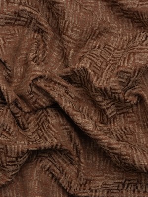 Recycled Polyester and Cotton Drapery Jacquard – Paprika Little Lines – British Imported Recycled Polyester and Cotton Drapery Jacquard – Paprika Little Lines – British Imported