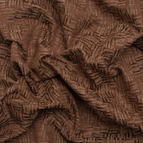 Recycled Polyester and Cotton Drapery Jacquard – Paprika Little Lines – British Imported Recycled Polyester and Cotton Drapery Jacquard – Paprika Little Lines – British Imported