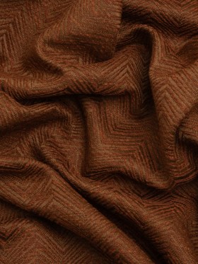 Herringbone Chevrons Recycled Polyester and Cotton Drapery Jacquard – Ginger – British Imported Herringbone Chevrons Recycled Polyester and Cotton Drapery Jacquard – Ginger – British Imported