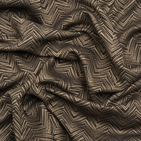 Herringbone Chevrons Recycled Polyester and Cotton Drapery Jacquard – Noir – British Imported Herringbone Chevrons Recycled Polyester and Cotton Drapery Jacquard – Noir – British Imported