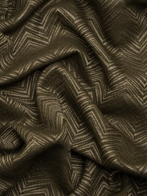 Herringbone Chevrons Recycled Polyester and Cotton Drapery Jacquard – Olive – British Imported Herringbone Chevrons Recycled Polyester and Cotton Drapery Jacquard – Olive – British Imported