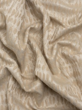 Rows of Spots Recycled Polyester and Cotton Drapery Jacquard – Flax – British Imported Rows of Spots Recycled Polyester and Cotton Drapery Jacquard – Flax – British Imported