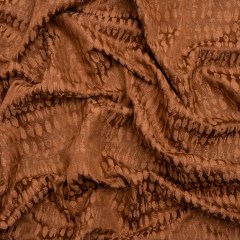 Rows of Spots Recycled Polyester and Cotton Drapery Jacquard – Henna – British Imported Rows of Spots Recycled Polyester and Cotton Drapery Jacquard – Henna – British Imported