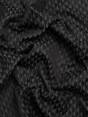 Honeycomb Stripes Recycled Polyester and Cotton Drapery Jacquard – Ink – British Imported Honeycomb Stripes Recycled Polyester and Cotton Drapery Jacquard – Ink – British Imported