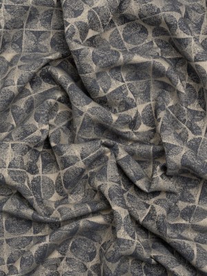 Circles and Slices Recycled Polyester and Cotton Drapery Jacquard – Denim – British Imported Circles and Slices Recycled Polyester and Cotton Drapery Jacquard – Denim – British Imported