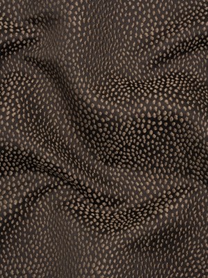 Recycled Polyester Jacquard – Chocolate Little All-Over Spots – British Imported Recycled Polyester Jacquard – Chocolate Little All-Over Spots – British Imported