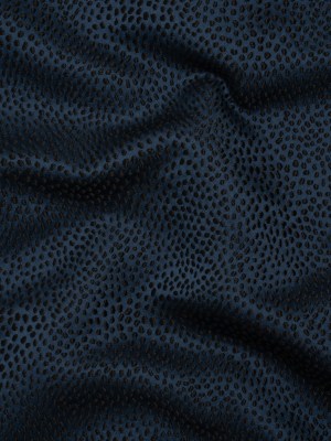 Recycled Polyester Jacquard – Midnight Little All-Over Spots – British Imported Recycled Polyester Jacquard – Midnight Little All-Over Spots – British Imported