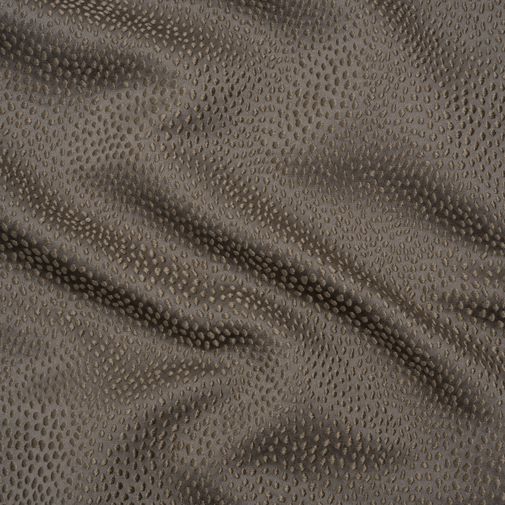 Recycled Polyester Jacquard – Otter Little All-Over Spots – British Imported Recycled Polyester Jacquard – Otter Little All-Over Spots – British Imported