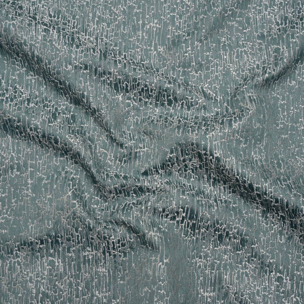 Satin-Face Jacquard – Sage Crackle – British Imported Satin-Face Jacquard – Sage Crackle – British Imported