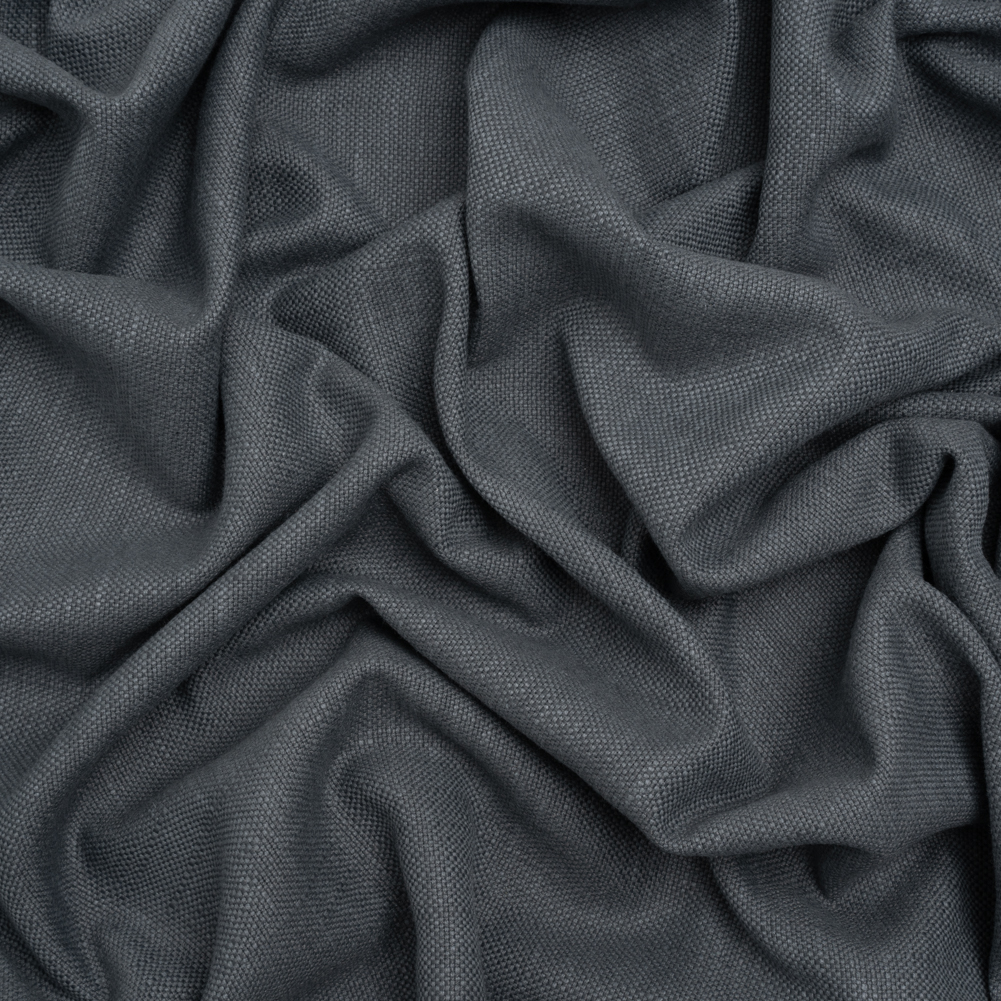 Linen Look Recycled Polyester and Cotton Woven – Midnight – British Imported Linen Look Recycled Polyester and Cotton Woven – Midnight – British Imported