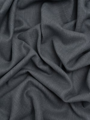 Linen Look Recycled Polyester and Cotton Woven – Midnight – British Imported Linen Look Recycled Polyester and Cotton Woven – Midnight – British Imported