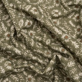Brushed Cotton and Linen Canvas – Oregano Flowers and Leaves – Flowers and Leaves British Imported Brushed Cotton and Linen Canvas – Oregano Flowers and Leaves – Flowers and Leaves British Imported