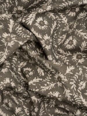 Brushed Cotton and Linen Canvas – Truffle Flowers and Leaves – Flowers and Leaves British Imported Brushed Cotton and Linen Canvas – Truffle Flowers and Leaves – Flowers and Leaves British Imported