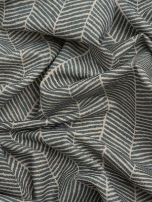 Brushed Cotton and Linen Canvas – Indigo Painterly Herringbone – British Imported Brushed Cotton and Linen Canvas – Indigo Painterly Herringbone – British Imported