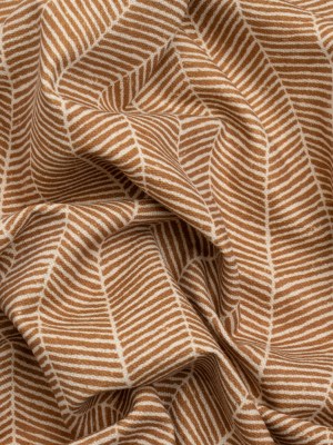 Brushed Cotton and Linen Canvas – Spice Painterly Herringbone – British Imported Brushed Cotton and Linen Canvas – Spice Painterly Herringbone – British Imported