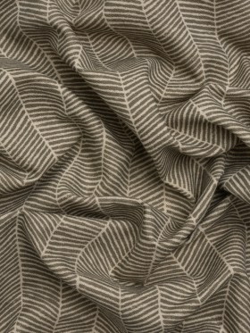 Brushed Cotton and Linen Canvas – Truffle Painterly Herringbone – British Imported Brushed Cotton and Linen Canvas – Truffle Painterly Herringbone – British Imported