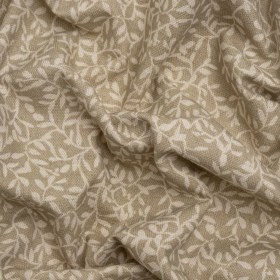 Brushed Cotton and Linen Canvas – Jute Little Vines – British Imported Brushed Cotton and Linen Canvas – Jute Little Vines – British Imported