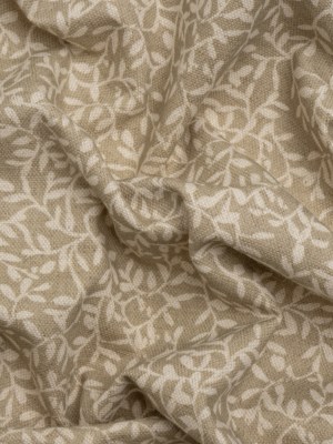 Brushed Cotton and Linen Canvas – Jute Little Vines – British Imported Brushed Cotton and Linen Canvas – Jute Little Vines – British Imported