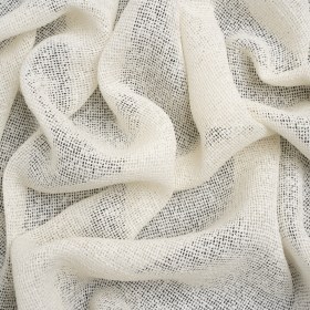 Boucle Burlap-Like Sheer Drapery Woven 118″ – Ivory – British Imported Boucle Burlap-Like Sheer Drapery Woven 118″ – Ivory – British Imported