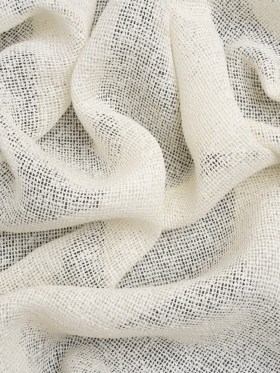 Boucle Burlap-Like Sheer Drapery Woven 118″ – Ivory – British Imported Boucle Burlap-Like Sheer Drapery Woven 118″ – Ivory – British Imported