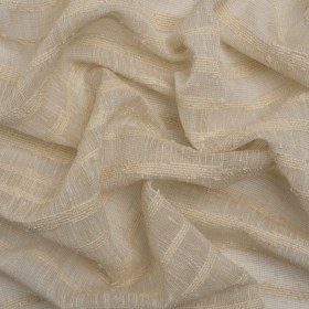 Boucle Striped Drapery Sheer Fabric 118″ – Sand – British Imported Boucle Striped Drapery Sheer Fabric 118″ – Sand – British Imported