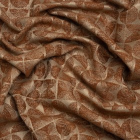Circles and Slices Recycled Polyester and Cotton Drapery Jacquard – Ginger – British Imported Circles and Slices Recycled Polyester and Cotton Drapery Jacquard – Ginger – British Imported