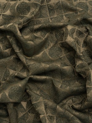Circles and Slices Recycled Polyester and Cotton Drapery Jacquard – Olive – British Imported Circles and Slices Recycled Polyester and Cotton Drapery Jacquard – Olive – British Imported