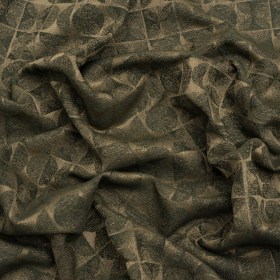 Circles and Slices Recycled Polyester and Cotton Drapery Jacquard – Olive – British Imported Circles and Slices Recycled Polyester and Cotton Drapery Jacquard – Olive – British Imported