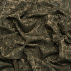 Circles and Slices Recycled Polyester and Cotton Drapery Jacquard – Olive – British Imported Circles and Slices Recycled Polyester and Cotton Drapery Jacquard – Olive – British Imported