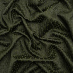 Stairstep Zig Zags Recycled Polyester and Cotton Drapery Jacquard – Emerald – British Imported Stairstep Zig Zags Recycled Polyester and Cotton Drapery Jacquard – Emerald – British Imported