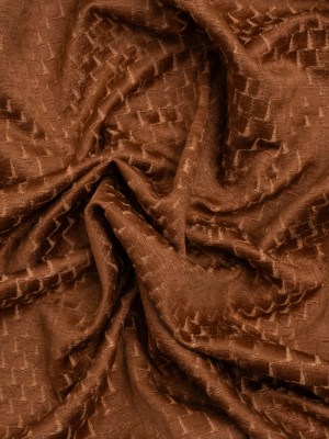 Stairstep Zig Zags Recycled Polyester and Cotton Drapery Jacquard – Henna – British Imported Stairstep Zig Zags Recycled Polyester and Cotton Drapery Jacquard – Henna – British Imported