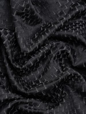 Stairstep Zig Zags Recycled Polyester and Cotton Drapery Jacquard – Ink – British Imported Stairstep Zig Zags Recycled Polyester and Cotton Drapery Jacquard – Ink – British Imported