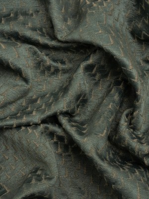 Stairstep Zig Zags Recycled Polyester and Cotton Drapery Jacquard – Ocean – British Imported Stairstep Zig Zags Recycled Polyester and Cotton Drapery Jacquard – Ocean – British Imported