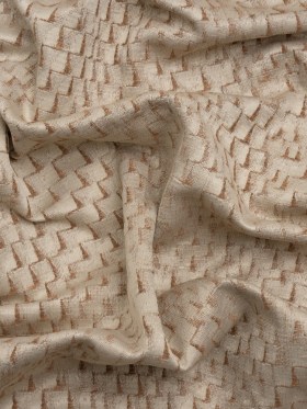 Stairstep Zig Zags Recycled Polyester and Cotton Drapery Jacquard – Sepia – British Imported Stairstep Zig Zags Recycled Polyester and Cotton Drapery Jacquard – Sepia – British Imported