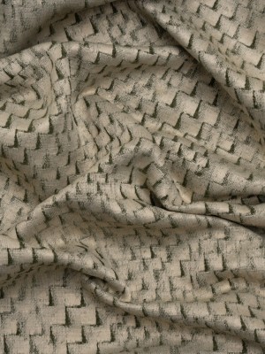 Stairstep Zig Zags Recycled Polyester and Cotton Drapery Jacquard – Spruce – British Imported Stairstep Zig Zags Recycled Polyester and Cotton Drapery Jacquard – Spruce – British Imported