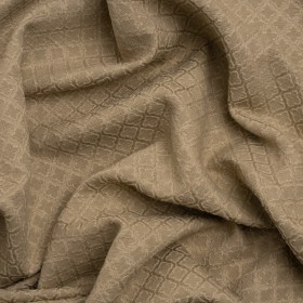 Diamond Tiles Recycled Polyester and Cotton Drapery Jacquard – Putty – British Imported Diamond Tiles Recycled Polyester and Cotton Drapery Jacquard – Putty – British Imported