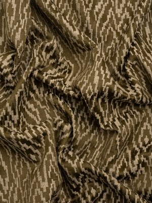 Geometric Recycled Polyester and Cotton Drapery Jacquard – Brass – British Imported Geometric Recycled Polyester and Cotton Drapery Jacquard – Brass – British Imported