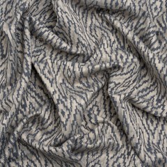 Geometric Recycled Polyester and Cotton Drapery Jacquard – Denim – British Imported Geometric Recycled Polyester and Cotton Drapery Jacquard – Denim – British Imported