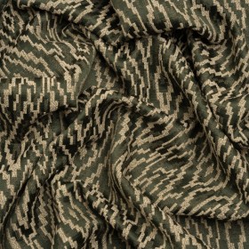 Geometric Recycled Polyester and Cotton Drapery Jacquard – Evergreen – British Imported Geometric Recycled Polyester and Cotton Drapery Jacquard – Evergreen – British Imported
