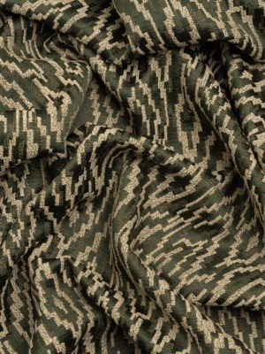 Geometric Recycled Polyester and Cotton Drapery Jacquard – Evergreen – British Imported Geometric Recycled Polyester and Cotton Drapery Jacquard – Evergreen – British Imported