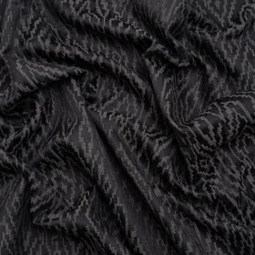 Geometric Recycled Polyester and Cotton Drapery Jacquard – Ink – British Imported Geometric Recycled Polyester and Cotton Drapery Jacquard – Ink – British Imported