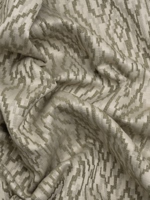 Geometric Recycled Polyester and Cotton Drapery Jacquard – Limestone – British Imported Geometric Recycled Polyester and Cotton Drapery Jacquard – Limestone – British Imported