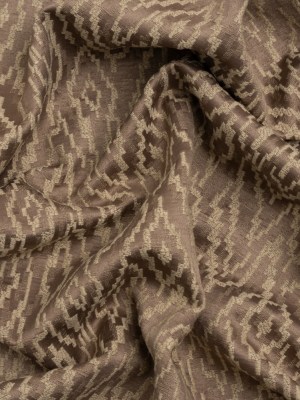 Geometric Recycled Polyester and Cotton Drapery Jacquard – Rosewood – British Imported Geometric Recycled Polyester and Cotton Drapery Jacquard – Rosewood – British Imported