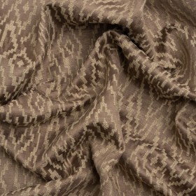 Geometric Recycled Polyester and Cotton Drapery Jacquard – Rosewood – British Imported Geometric Recycled Polyester and Cotton Drapery Jacquard – Rosewood – British Imported