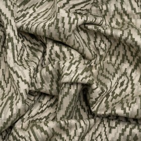 Geometric Recycled Polyester and Cotton Drapery Jacquard – Spruce – British Imported Geometric Recycled Polyester and Cotton Drapery Jacquard – Spruce – British Imported