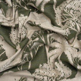 Recycled Polyester Drapery Jacquard – Forest Jungle Trees – British Imported Recycled Polyester Drapery Jacquard – Forest Jungle Trees – British Imported